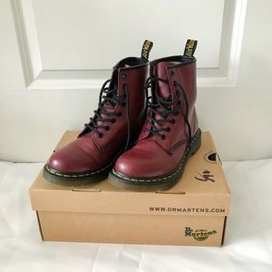 1460 Dr. Martens Cherry Red Smooth